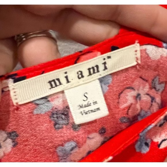 MI AMI Floral Red Jumpsuit - Picture 2 of 5